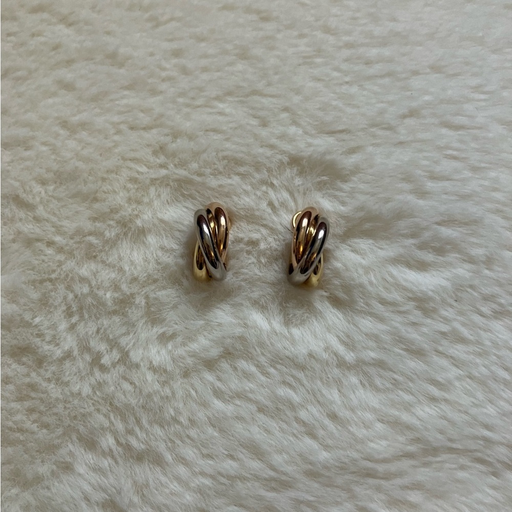 Authentic Cartier Trinity Earrings, Classic Model - Picture 4 of 10